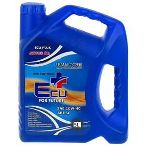روغن موتور خودرو بنزینی اکو پلاس مدل 10w40 sl حجم 5 لیتر