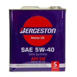 روغن موتور خودرو بنزینی برجستون مدل 25000 sn plus 5w 40 حجم 5 لیتر