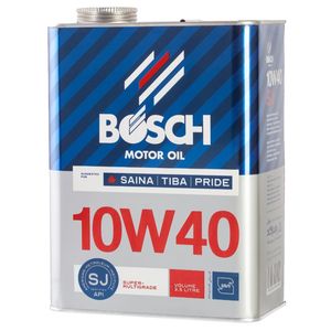 روغن موتور خودرو بنزینی بوش مدل توربو 10w40 sj حجم 3_5 لیتر