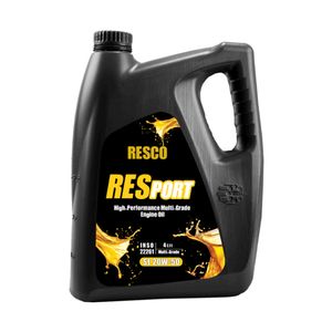 روغن موتور خودرو بنزینی تنفس طبیعی رسکو مدل resport 20w50 sl sl 20w 50 حجم 4 لیتر