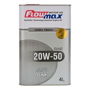 روغن موتور خودرو بنزینی فلومکس مدل 001 sm 20w 50 حجم 4 لیتر