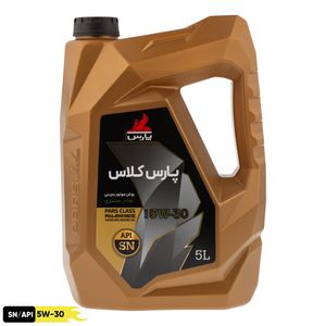 روغن موتور خودرو بنزینی نفت پارس مدل sn 5w30 renew حجم 5 لیتر