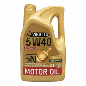 روغن موتور خودرو بنزینی وینسو اویل مدل 5w40 sn 5w 40 حجم 5 لیتر