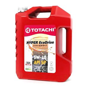 روغن موتور خودرو بنزینی، توربوشارژ، تنفس طبیعی توتاچی مدل hyper eco drive 5w 40 sp 5w 40 حجم 4 لیتر