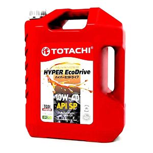 روغن موتور خودرو بنزینی، توربوشارژ، هیبریدی، تنفس طبیعی توتاچی مدل hyper eco drive 10w 40  sp 10w 40 حجم 4 لیتر