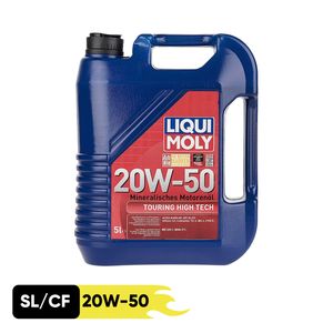 روغن موتور خودرو بنزینی، دیزلی، توربوشارژ، تنفس طبیعی لیکومولی مدل 5l 20w 50 sl_cf 20w 50 حجم 5 لیتر
