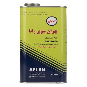 روغن موتور خودرو بهران مدل super rana sae یک لیتری 5w 30