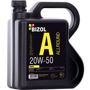 روغن موتور خودرو بیزول مدل allround 20w 50 ظرفیت 4 لیتر