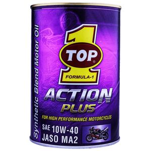 روغن موتور خودرو تاپ وان مدل action plus jaso ma2 10w 40 حجم 1 لیتر