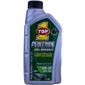 روغن موتور خودرو تاپ وان مدل evolution 0w 20 حجم 1 لیتر