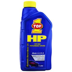 روغن موتور خودرو تاپ وان مدل hp 20w 50 حجم 1 لیتر