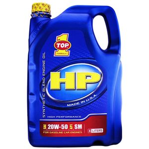 روغن موتور خودرو تاپ وان مدل hp 20w 50 حجم 4 لیتر