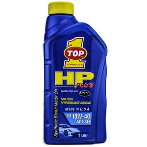 روغن موتور خودرو تاپ وان مدل hp plus 10w 40 حجم 1 لیتر