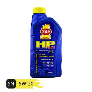 روغن موتور خودرو تاپ وان مدل hp plus 5w 20 حجم 1 لیتر