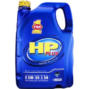 روغن موتور خودرو تاپ وان مدل hp plus 5w 30 حجم 4 لیتر