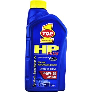 روغن موتور خودرو تاپ وان مدل hp plus 5w 40 حجم 1 لیتر