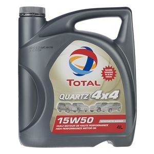 روغن موتور خودرو توتال مدل quartz 4x4 حجم 4 لیتر