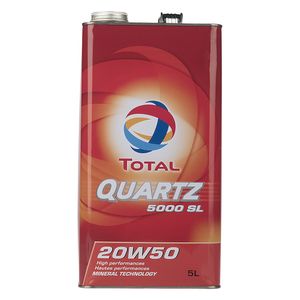 روغن موتور خودرو توتال مدل quartz 5000 sl حجم 5 لیتر