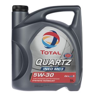 روغن موتور خودرو توتال مدل quartz ineo mc3 حجم 5 لیتر 5w 30