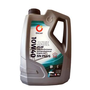 روغن موتور خودرو توربوشارژ، هیبریدی، تنفس طبیعی، بنزینی اسکار مدل jade pur  sn plus 10w 40 حجم 4 لیتر
