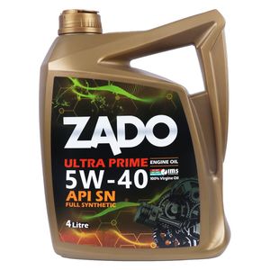 روغن موتور خودرو زادو مدل  ultar prime کد sae 5w40 sn حجم 4 لیتر