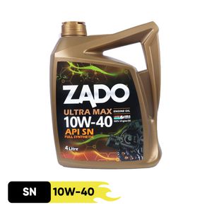 روغن موتور خودرو زادو مدل sae 10w 40 sn حجم 4 لیتر