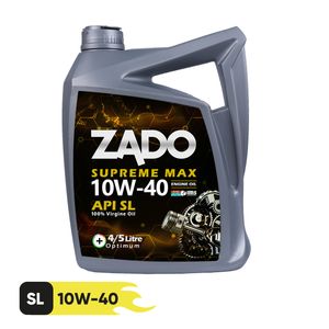 روغن موتور خودرو زادو مدل sae 10w40 sl حجم 4.5 لیتر