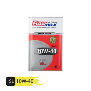 روغن موتور خودرو فلومکس مدل mega tech 10w 40 حجم 4 لیتر