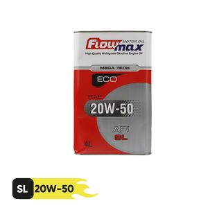روغن موتور خودرو فلومکس مدل megatech 20w50 eco حجم 4 لیتر