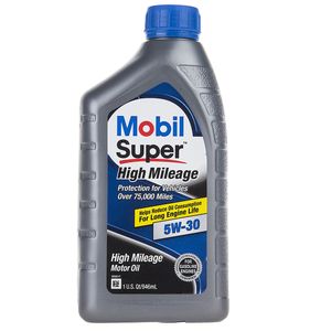 روغن موتور خودرو موبیل مدل high mileage 5w 30 حجم 946 میلی لیتر