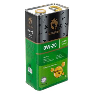 روغن موتور خودرو مگلوب مدل  platinum tec 0w 20حجم 5 لیتر