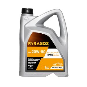 روغن موتور خودرو پارانوکس مدل 20w 50 sl حجم 4_5 لیتر