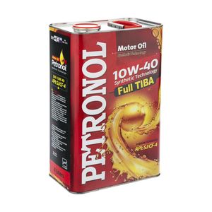 روغن موتور خودرو پترونول مدل فول تیبا نیمه سینتتیک sae 10w 40 ظرفیت 4 لیتر
