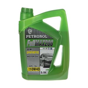 روغن موتور خودرو پترونول مدل فول مکس206 نیمه سینتتیک sae 10w 40 ظرفیت 3.5 لیتری