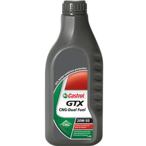 روغن موتور خودرو کاسترول مدل gtx cng dual fuel ظرفیت 1 لیتری 20w50
