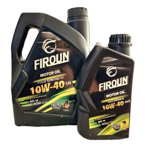 روغن موتور خودروی بنزینی فیرون مدل نانوگرافن new 10w40 sn حجم ۵ لیتر مجموعه دو عددی