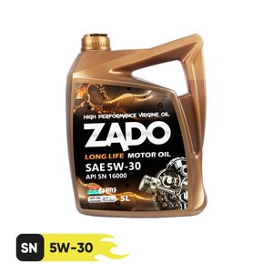 روغن موتور زادو مدل sae 5w30 sn 16000 حجم 5 لیتر