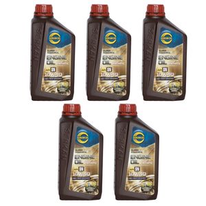 روغن موتور سرکان مدل تمام سنتتیک کد sn10w40 حجم 1000 میلی لیتر بسته 5 عددی
