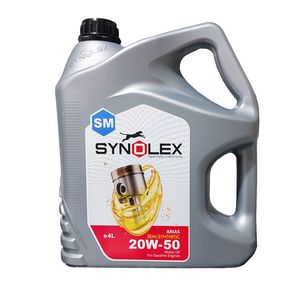 روغن موتور سینولکس مدل 20w 50 sm حجم 4 لیتر