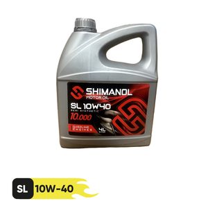 روغن موتور شیمانول مدل 10w40 sl حجم 4 لیتر