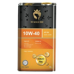 روغن موتور مگلوب مدل calci tec 10w 40 حجم 5 لیتر