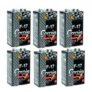 روغن موتور کارپیه کد f 17 مدل 10w40 sl حجم 4 لیتر بسته 6 عددی