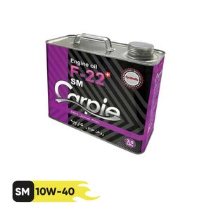 روغن موتور کارپیه کد f 22 پلاس مدل 10w40 sm حجم 3.5 لیتر