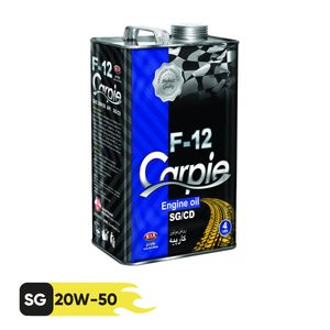 روغن موتور کارپیه کد f12 مدل 20w50 sg_cd حجم 4 لیتر