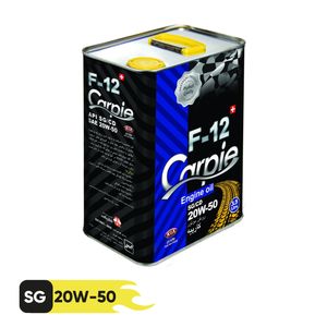 روغن موتور کارپیه کد f12 پلاس مدل 20w50 sg_cd حجم 3.5 لیتر