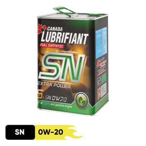 روغن موتور کانادا لوبریفنت مدل extra power sn 0w20 حجم 5 لیتر
