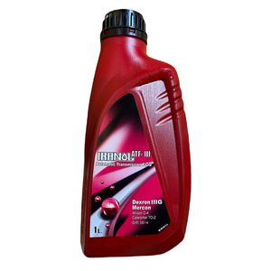 روغن هیدرولیک خودرو ایرانول مدل سه خط dexron iiig atf iii حجم 1 لیتر
