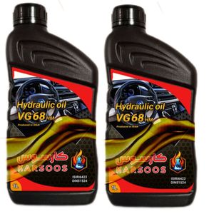 روغن هیدرولیک کارسوس مدل vg68 حجم 1 لیتر بسته دو عددی