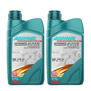 روغن گیربکس آدینول مدل gh 75 w 90 حجم 1 لیتر بسته 2 عددی