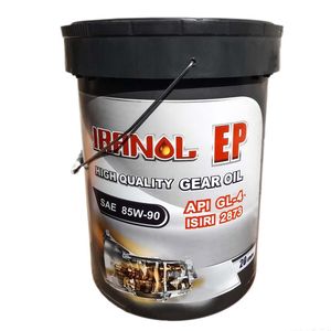 روغن گیربکس ایرانول مدل 85w 90ep حجم 20 لیتر